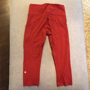 Lululemon Fast and Free Crop 19” Reflective